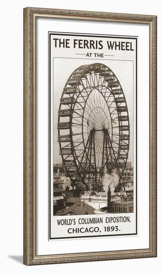 The Ferris Wheel, 1893-null-Framed Art Print