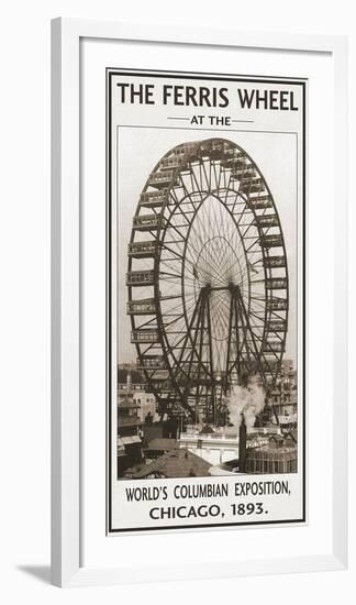 The Ferris Wheel, 1893-null-Framed Art Print