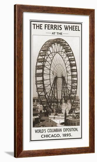 The Ferris Wheel, 1893-null-Framed Art Print