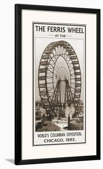 The Ferris Wheel, 1893-null-Framed Art Print