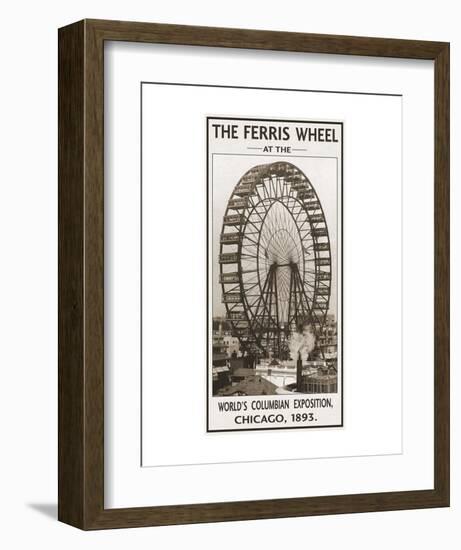 The Ferris Wheel, 1893-Vintage Photography-Framed Art Print