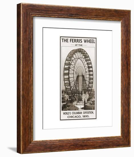 The Ferris Wheel, 1893-Vintage Photography-Framed Art Print