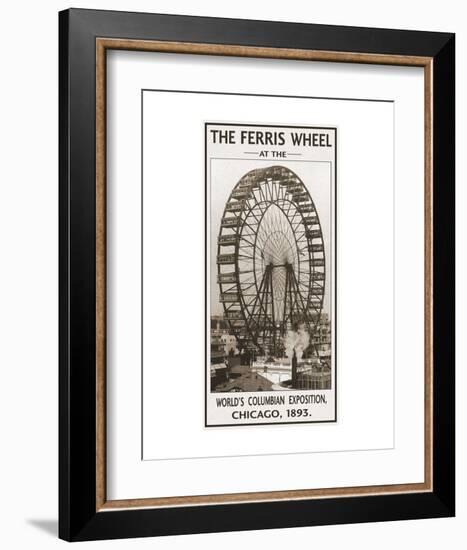 The Ferris Wheel, 1893-Vintage Photography-Framed Art Print