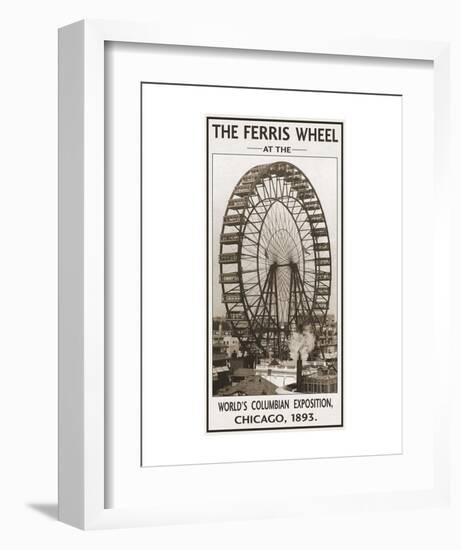 The Ferris Wheel, 1893-Vintage Photography-Framed Art Print