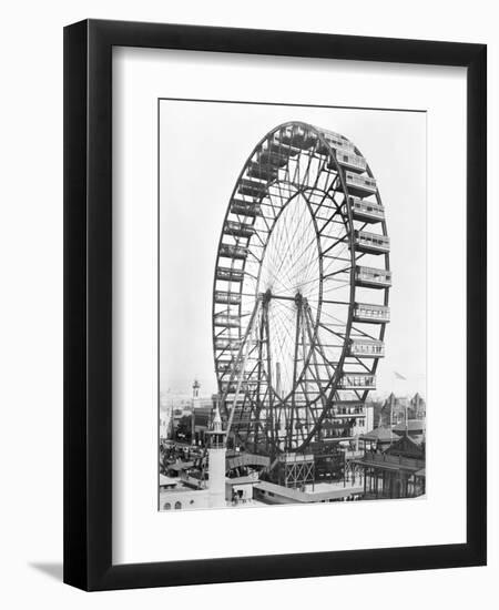 The Ferris Wheel at the World's Columbian Exposition of 1893 in Chicago-null-Framed Giclee Print