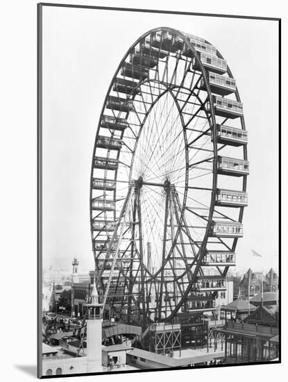 The Ferris Wheel at the World's Columbian Exposition of 1893 in Chicago-null-Mounted Giclee Print