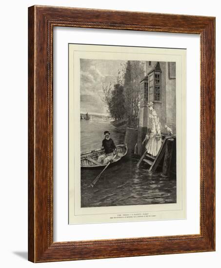 The Ferry, A Dainty Fare-George Henry Boughton-Framed Giclee Print