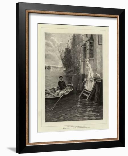 The Ferry, A Dainty Fare-George Henry Boughton-Framed Giclee Print