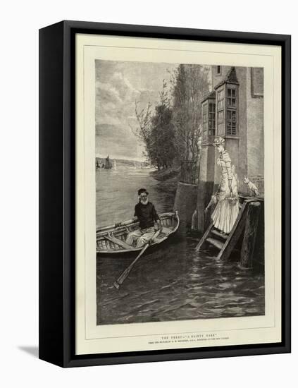 The Ferry, A Dainty Fare-George Henry Boughton-Framed Premier Image Canvas