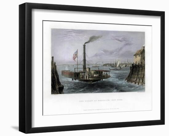 The Ferry at Brooklyn, New York, USA, 1838-George Richardson-Framed Giclee Print