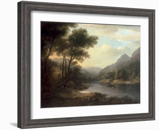 The Ferry at Inver-Alexander Nasmyth-Framed Giclee Print