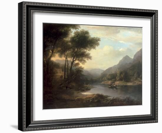 The Ferry at Inver-Alexander Nasmyth-Framed Giclee Print