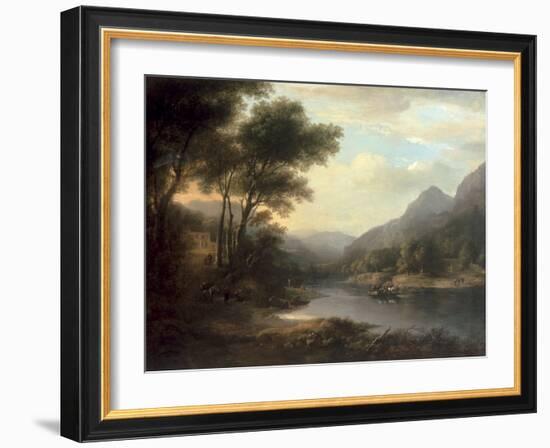 The Ferry at Inver-Alexander Nasmyth-Framed Giclee Print