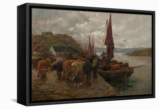 The Ferry (Oil on Canvas)-Charles James Adams-Framed Premier Image Canvas