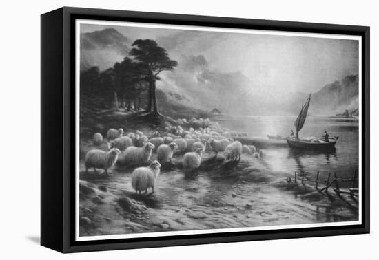 'The Ferry on the Loch', c1890, (1911)-Joseph Farquharson-Framed Premier Image Canvas