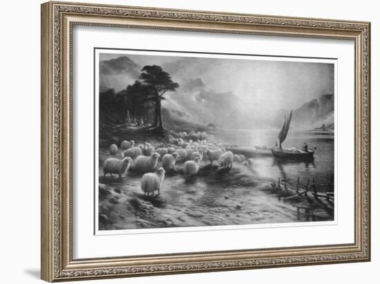 'The Ferry on the Loch', c1890, (1911)-Joseph Farquharson-Framed Giclee Print