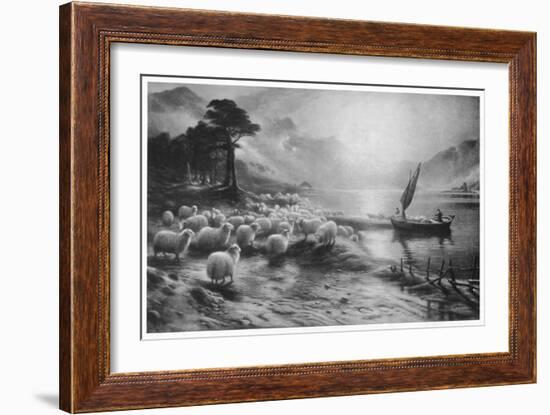 'The Ferry on the Loch', c1890, (1911)-Joseph Farquharson-Framed Giclee Print