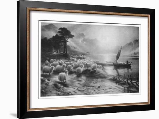 'The Ferry on the Loch', c1890, (1911)-Joseph Farquharson-Framed Giclee Print