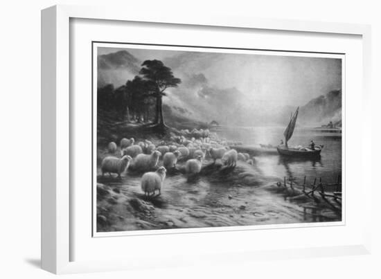 'The Ferry on the Loch', c1890, (1911)-Joseph Farquharson-Framed Giclee Print
