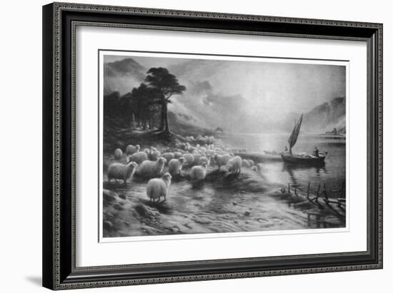 'The Ferry on the Loch', c1890, (1911)-Joseph Farquharson-Framed Giclee Print