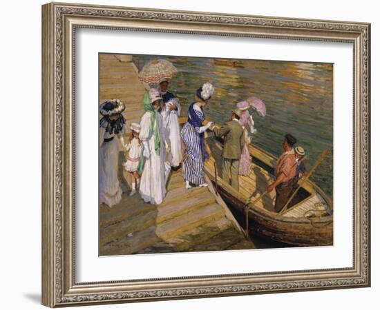 The Ferry-Emanuel Phillips Fox-Framed Giclee Print