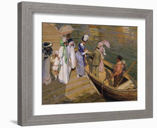 The Ferry-Emanuel Phillips Fox-Framed Giclee Print