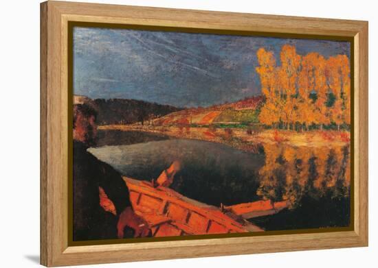 The Ferryman, Cipa Godebski in a Boat on the Yonne-Edouard Vuillard-Framed Premier Image Canvas