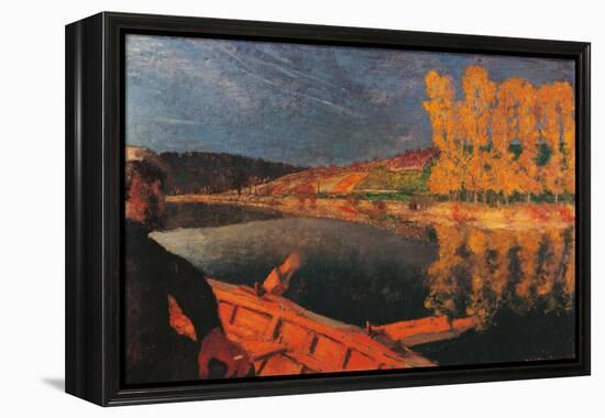 The Ferryman, Cipa Godebski in a Boat on the Yonne-Edouard Vuillard-Framed Premier Image Canvas