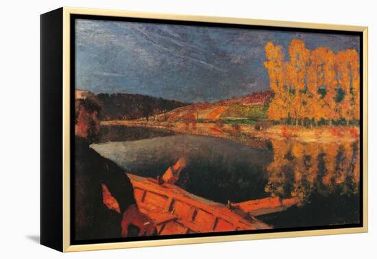 The Ferryman, Cipa Godebski in a Boat on the Yonne-Edouard Vuillard-Framed Premier Image Canvas