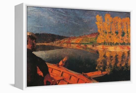 The Ferryman, Cipa Godebski in a Boat on the Yonne-Edouard Vuillard-Framed Premier Image Canvas