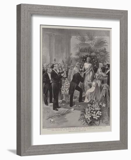 The Festival in Honour of Madame Sarah Bernhardt in Paris-Paul Destez-Framed Giclee Print