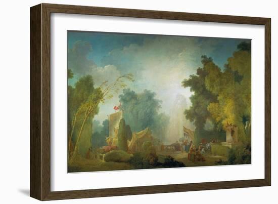 The Festival in the Park of St, Cloud, 1778-80-Jean-Honoré Fragonard-Framed Giclee Print