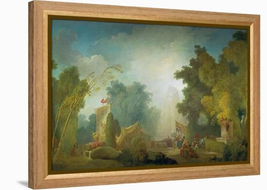 The Festival in the Park of St, Cloud, 1778-80-Jean-Honoré Fragonard-Framed Premier Image Canvas