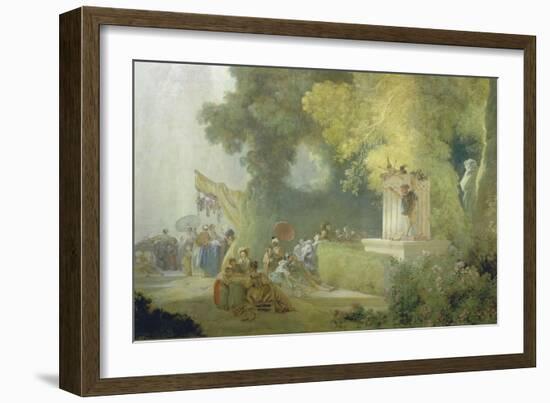 The Festival in the Park of St. Cloud, 1778-80-Jean-Honoré Fragonard-Framed Giclee Print
