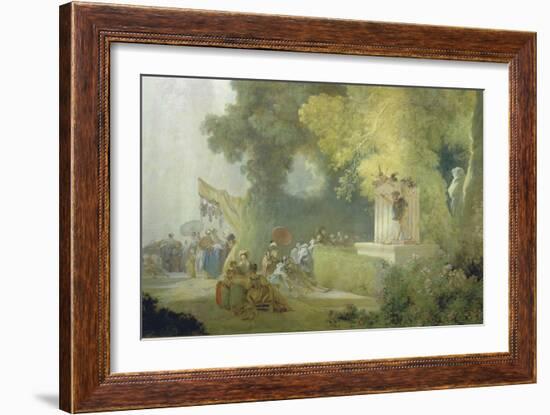 The Festival in the Park of St. Cloud, 1778-80-Jean-Honoré Fragonard-Framed Giclee Print