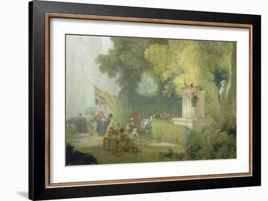 The Festival in the Park of St. Cloud, 1778-80-Jean-Honoré Fragonard-Framed Giclee Print