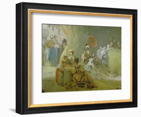 The Festival in the Park of St. Cloud, 1778-80-Jean-Honoré Fragonard-Framed Giclee Print