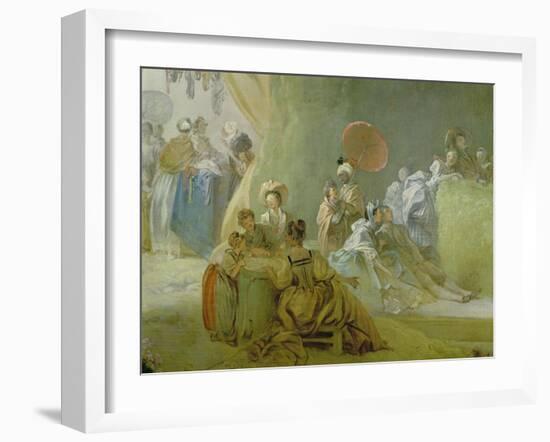 The Festival in the Park of St. Cloud, 1778-80-Jean-Honoré Fragonard-Framed Giclee Print