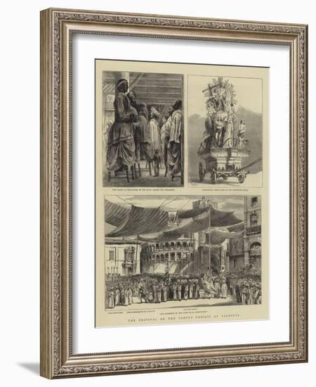 The Festival of the Corpus Christi at Valencia-null-Framed Giclee Print