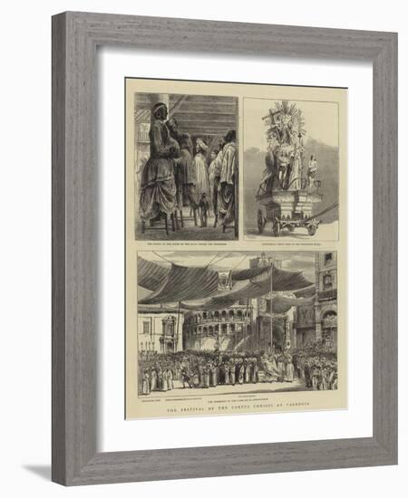 The Festival of the Corpus Christi at Valencia-null-Framed Giclee Print