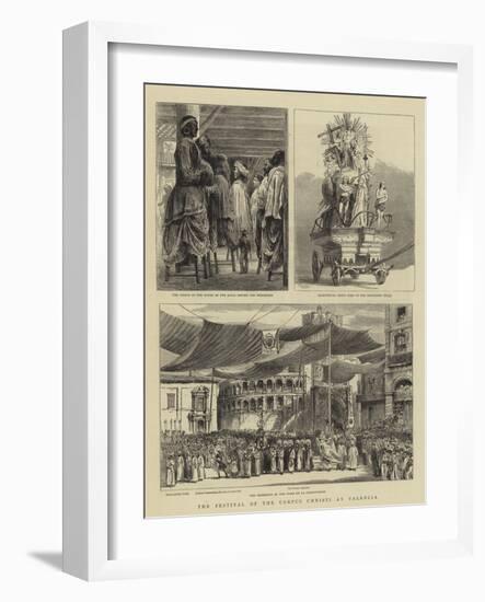 The Festival of the Corpus Christi at Valencia-null-Framed Giclee Print