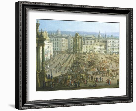 The Festival of the Four Altars in Naples, Ca 1757-Antonio Joli-Framed Giclee Print