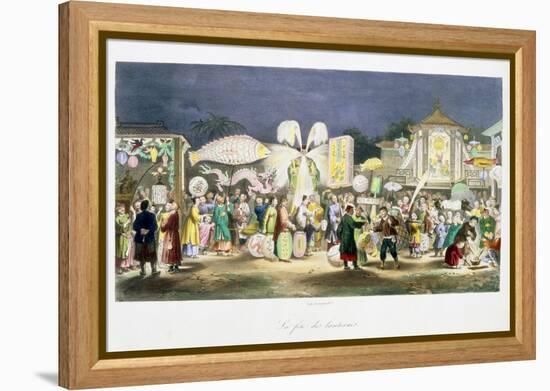 The Festival of the Lanterns, China, 1824-1827-Unknown-Framed Premier Image Canvas