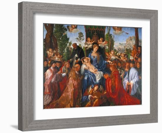 The Festival of the Rosary, 1506-Albrecht Dürer-Framed Giclee Print