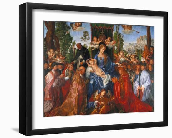 The Festival of the Rosary, 1506-Albrecht Dürer-Framed Giclee Print