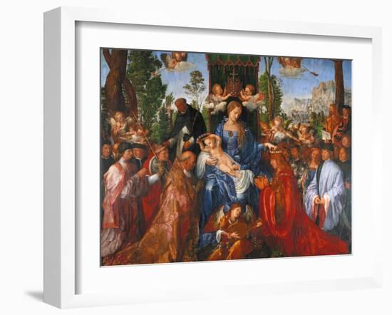 The Festival of the Rosary, 1506-Albrecht Dürer-Framed Giclee Print