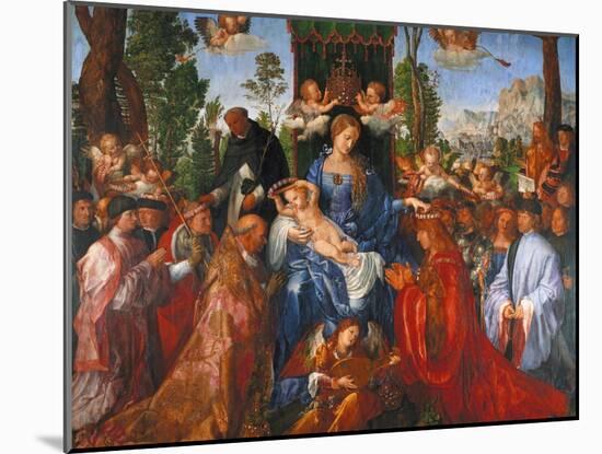 The Festival of the Rosary, 1506-Albrecht Dürer-Mounted Giclee Print