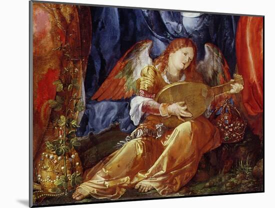 The Festival of the Rosary, Detail of the Angel Musician, 1506-Albrecht Dürer-Mounted Giclee Print
