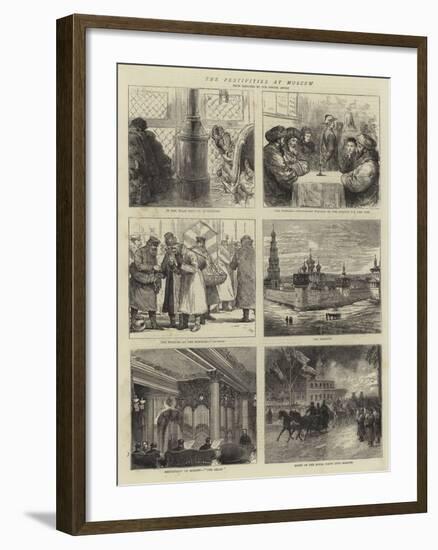 The Festivities at Moscow-Joseph Nash-Framed Giclee Print