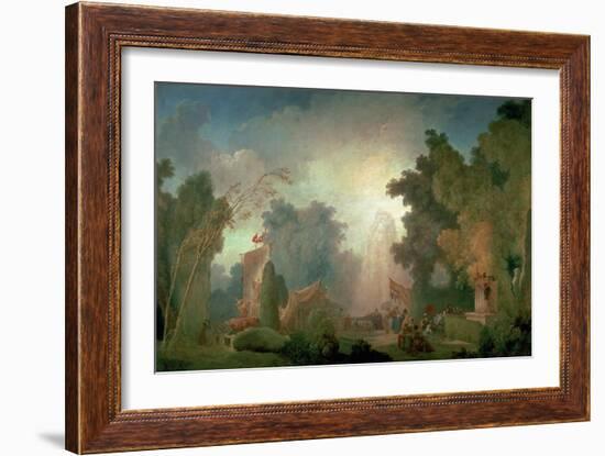 The Fete at Saint-Cloud-Jean-Honoré Fragonard-Framed Giclee Print